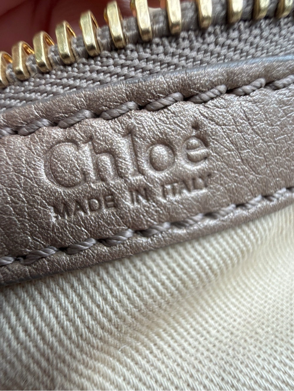 Vintage Chloe Beige Leather Shoulder Bag - Picture 10 of 16